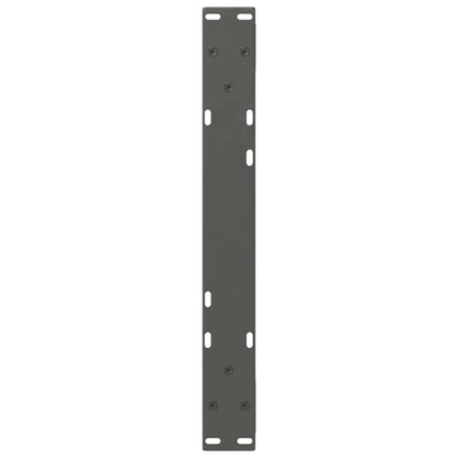 Gambe per tavolino 2 pz Antracite 50x(30-31,3) cm Acciaio