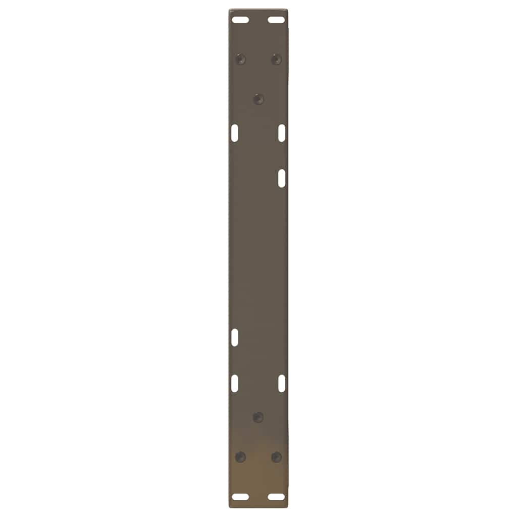 Gambe per Tavolino 2 pz Naturale 50x(30-31,3) cm in Acciaio - homemem39