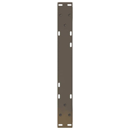 Gambe per Tavolino 2 pz Naturale 50x(30-31,3) cm in Acciaio - homemem39
