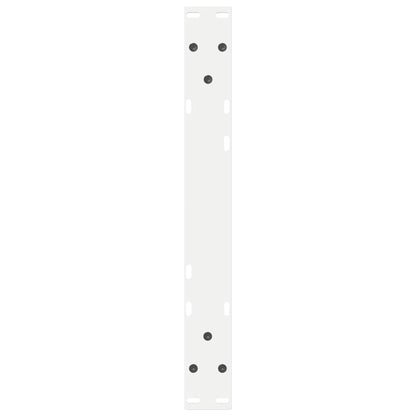 Gambe per tavolino 2 pz Bianche 60x(30-31,3) cm Acciaio