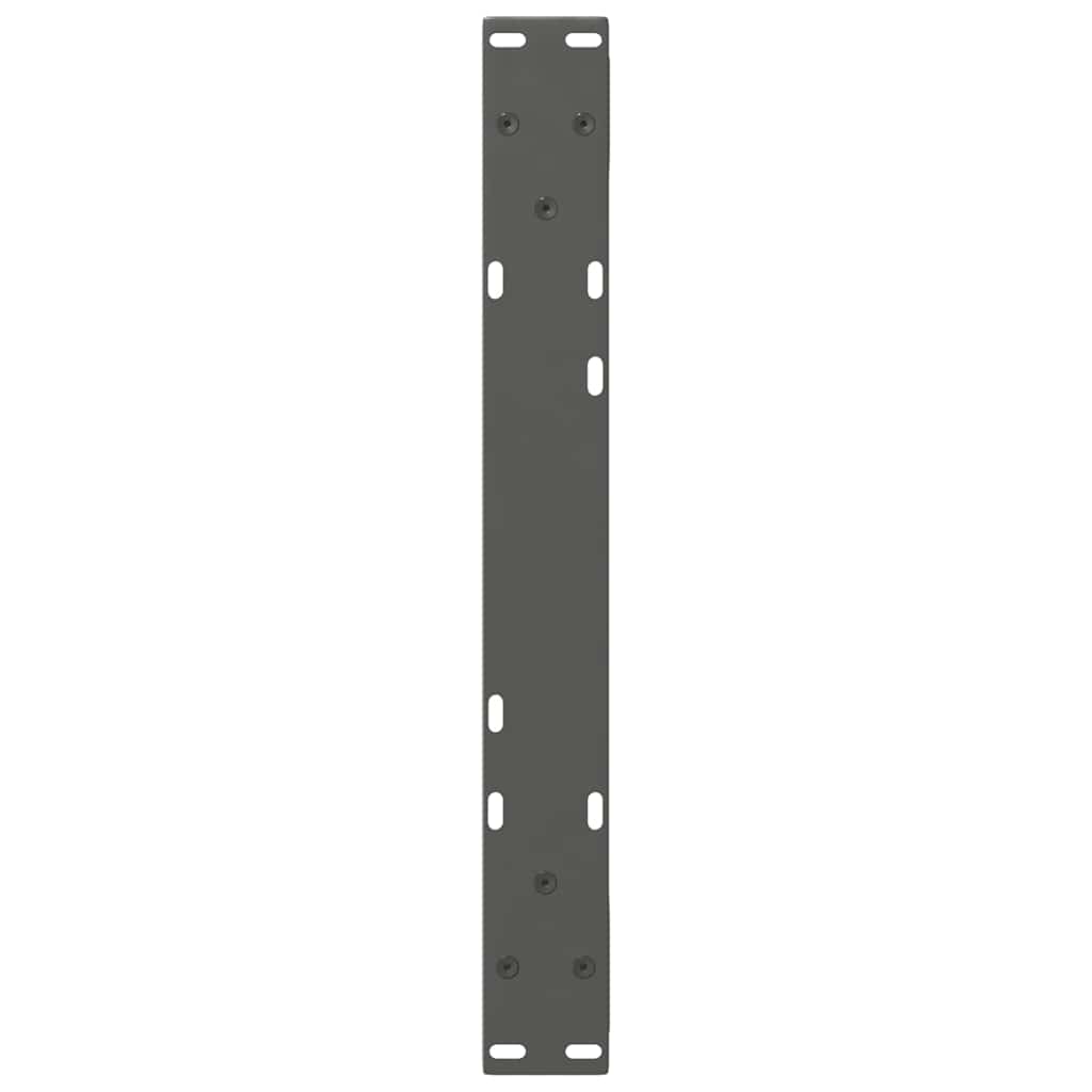 Gambe per Tavolino 2 pz Antracite 60x(30-31,3) cm in Acciaio - homemem39