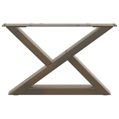 Gambe per Tavolino da Caffè 2 pz Naturale 60x(30-31,3) cm