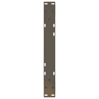 Gambe per Tavolino 2 pz Naturale 60x(30-31,3) cm in Acciaio - homemem39