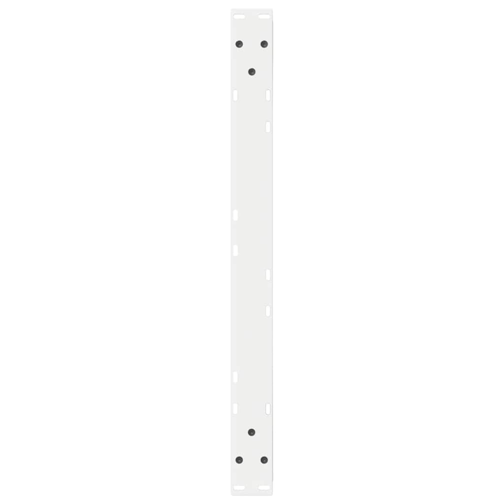Gambe per Tavolino 2 pz Bianco 70x(30-31,3) cm in Acciaio - homemem39