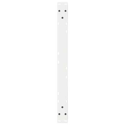 Gambe per Tavolino 2 pz Bianco 70x(30-31,3) cm in Acciaio - homemem39