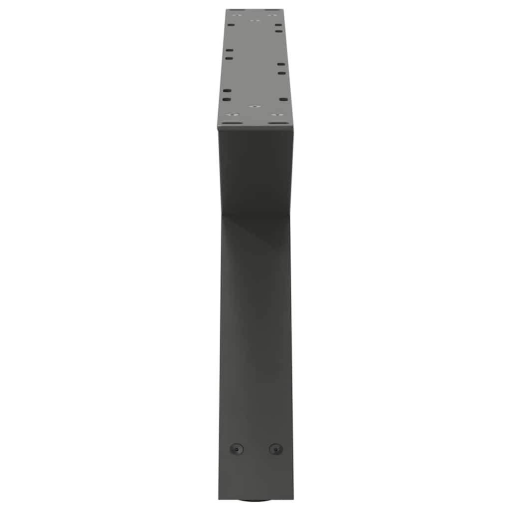 Gambe per Tavolino 2 pz Antracite 70x(30-31,3) cm in Acciaio - homemem39
