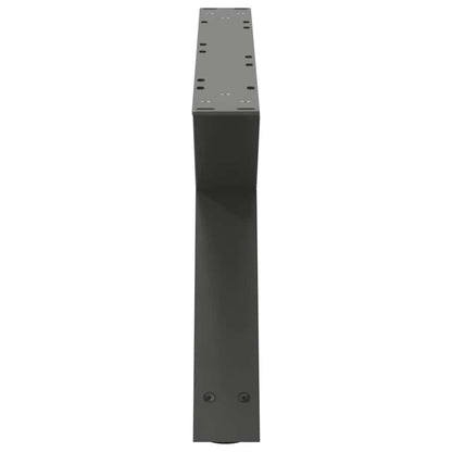 Gambe per Tavolino 2 pz Antracite 70x(30-31,3) cm in Acciaio - homemem39