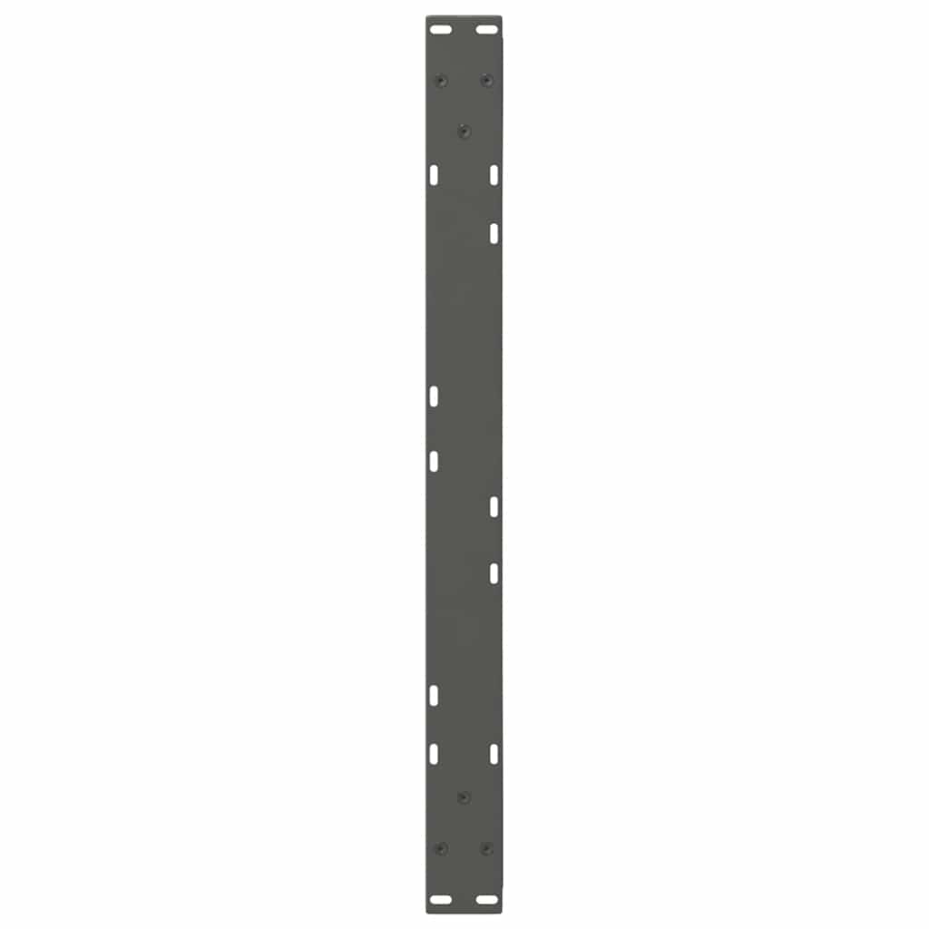 Gambe per tavolino 2 pz Antracite 70x(30-31,3) cm Acciaio