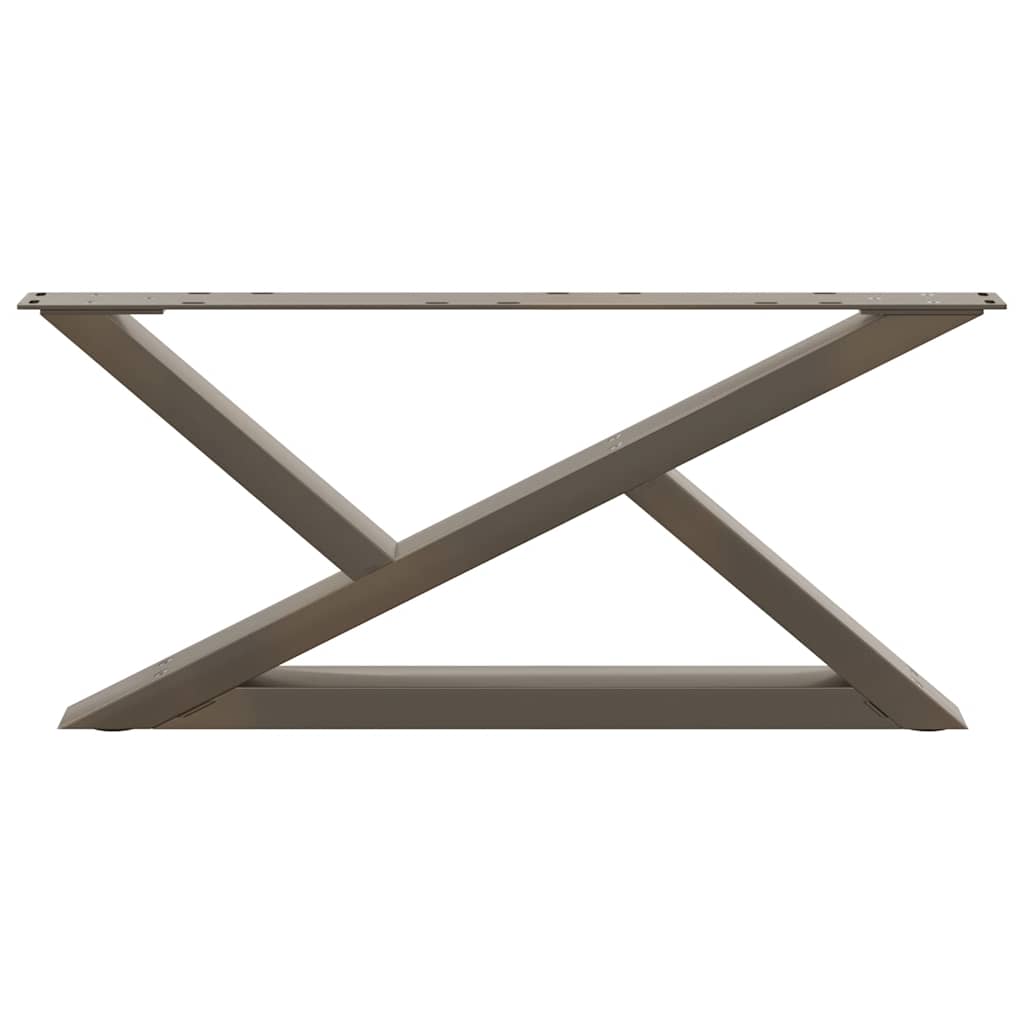 Gambe per tavolino da caffè 2 pz naturale 70x(30-31,3) cm
