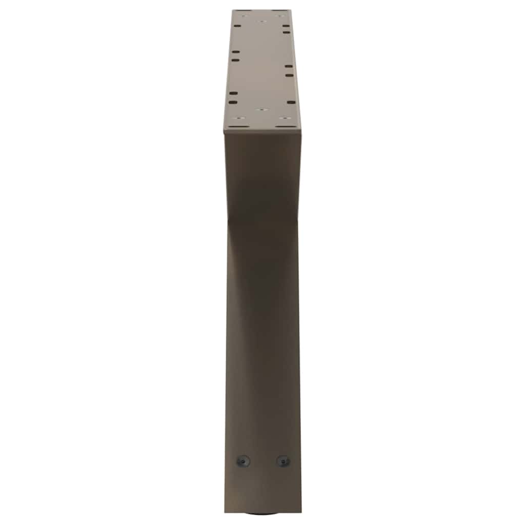 Gambe per Tavolino 2 pz Naturale 70x(30-31,3) cm in Acciaio - homemem39