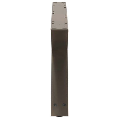 Gambe per Tavolino 2 pz Naturale 70x(30-31,3) cm in Acciaio - homemem39