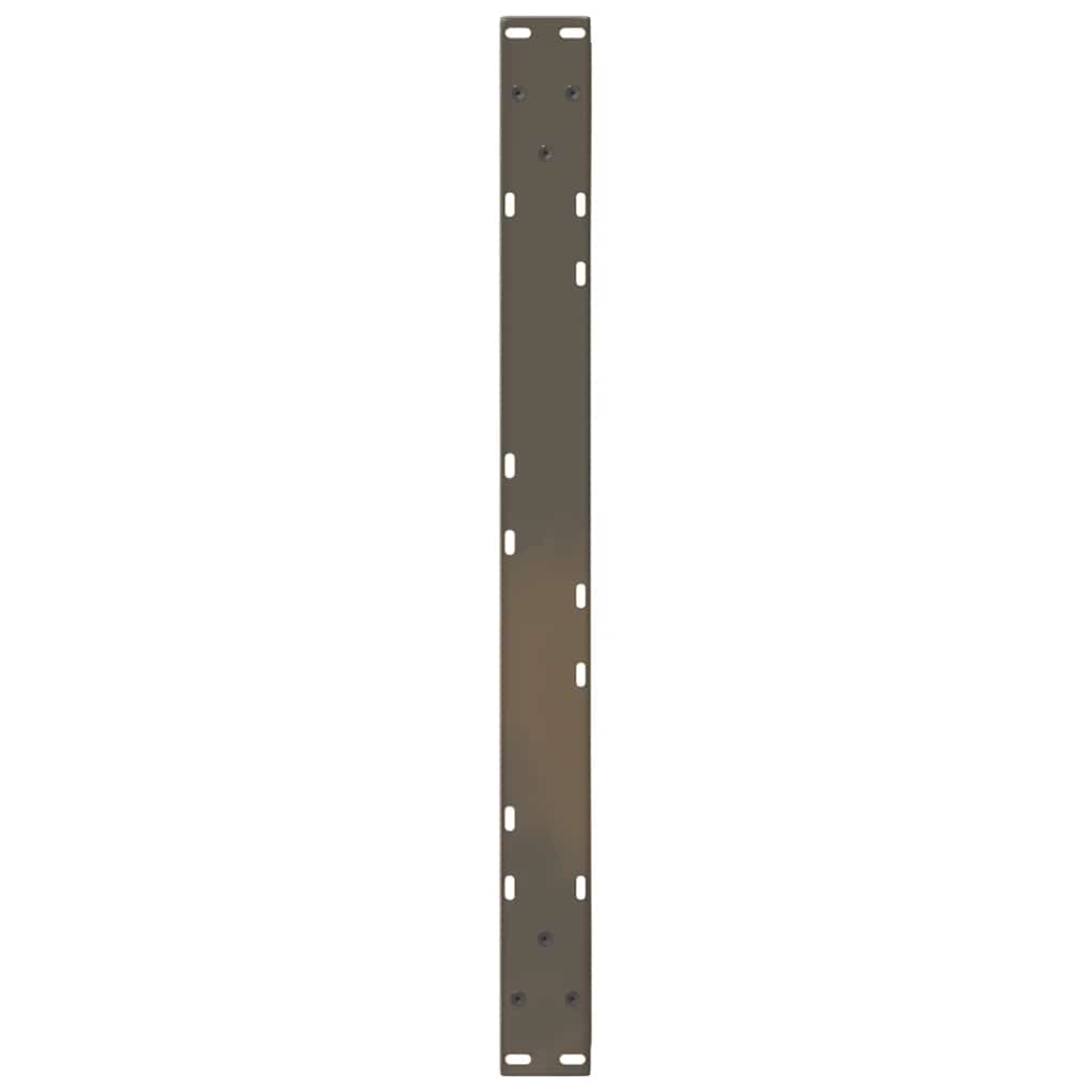 Gambe per Tavolino 2 pz Naturale 70x(30-31,3) cm in Acciaio - homemem39
