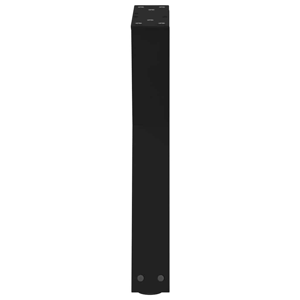 Gambe per Tavolino 2 pz Nero 28x(42-43,3) cm in Acciaio - homemem39