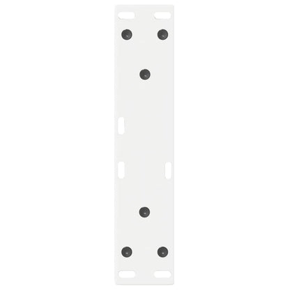 Gambe per Tavolino 2 pz Bianco 28x(42-43,3) cm in Acciaio