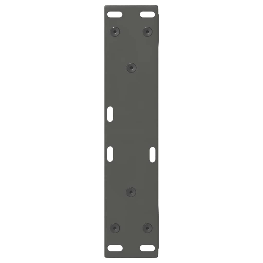 Gambe per Tavolino 2 pz Antracite 28x(42-43,3) cm in Acciaio - homemem39