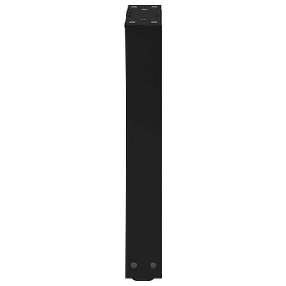 Gambe per Tavolino 2 pz Nero 38x(42-43,3) cm in Acciaio