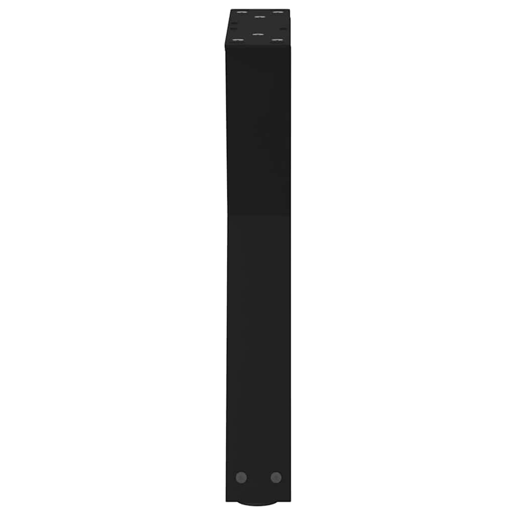 Gambe per Tavolino 2 pz Nero 38x(42-43,3) cm in Acciaio