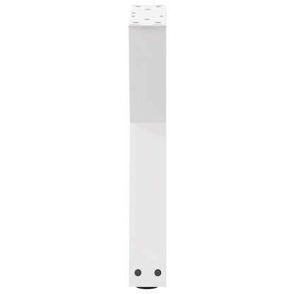 Gambe per Tavolino 2 pz Bianco 38x(42-43,3) cm in Acciaio