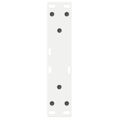 Gambe per Tavolino 2 pz Bianco 38x(42-43,3) cm in Acciaio