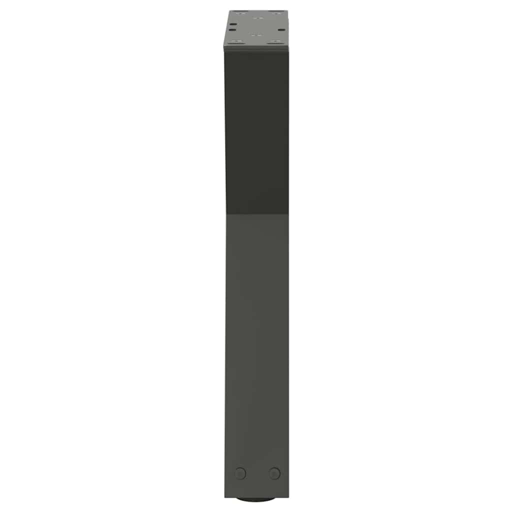 Gambe per Tavolino 2 pz Antracite 38x(42-43,3) cm in Acciaio - homemem39