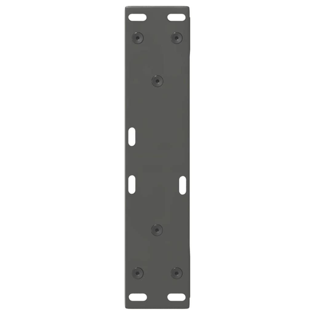 Gambe per tavolino 2 pz Antracite 38x(42-43,3) cm Acciaio