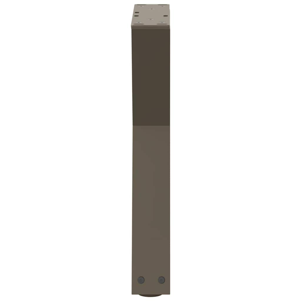 Gambe per Tavolino 2 pz Naturale 38x(42-43,3) cm in Acciaio - homemem39