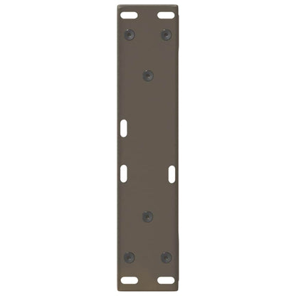 Gambe per Tavolino 2 pz Naturale 38x(42-43,3) cm in Acciaio - homemem39