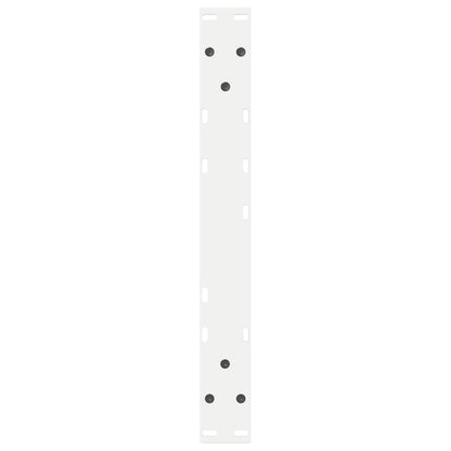 Gambe per Tavolino 2 pz Bianco 50x(42-43,3) cm in Acciaio