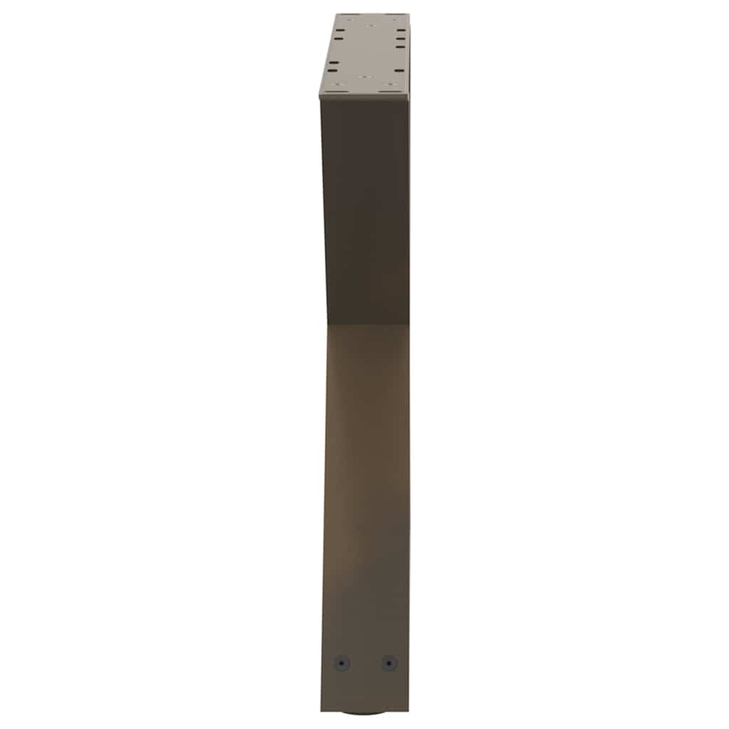 Gambe per Tavolino 2 pz Naturale 50x(42-43,3) cm in Acciaio - homemem39