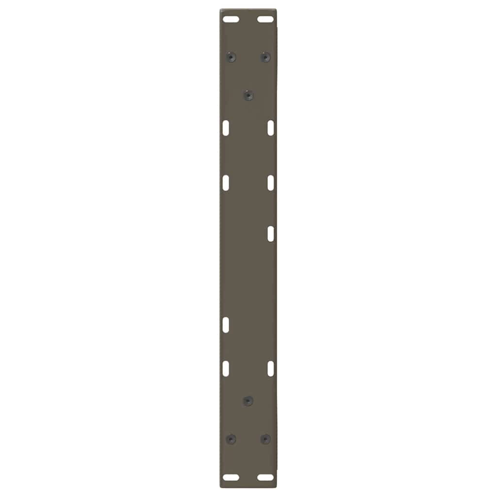 Gambe per Tavolino 2 pz Naturale 50x(42-43,3) cm in Acciaio - homemem39