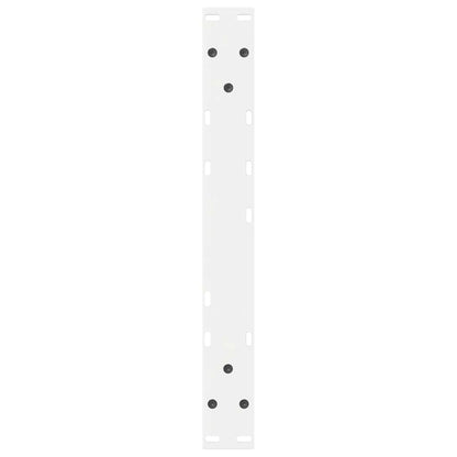 Gambe per Tavolino 2 pz Bianco 60x(42-43,3) cm in Acciaio - homemem39