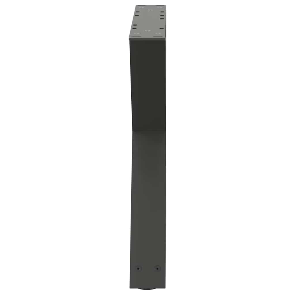Gambe per Tavolino 2 pz Antracite 60x(42-43,3) cm in Acciaio - homemem39