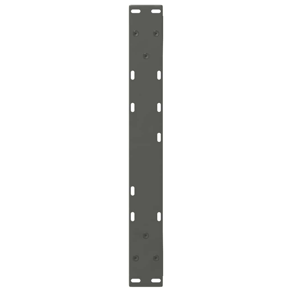 Gambe per Tavolino 2 pz Antracite 60x(42-43,3) cm in Acciaio - homemem39