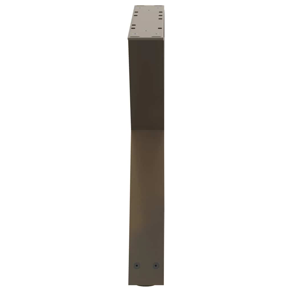 Gambe per Tavolino 2 pz Naturale 60x(42-43,3) cm in Acciaio - homemem39
