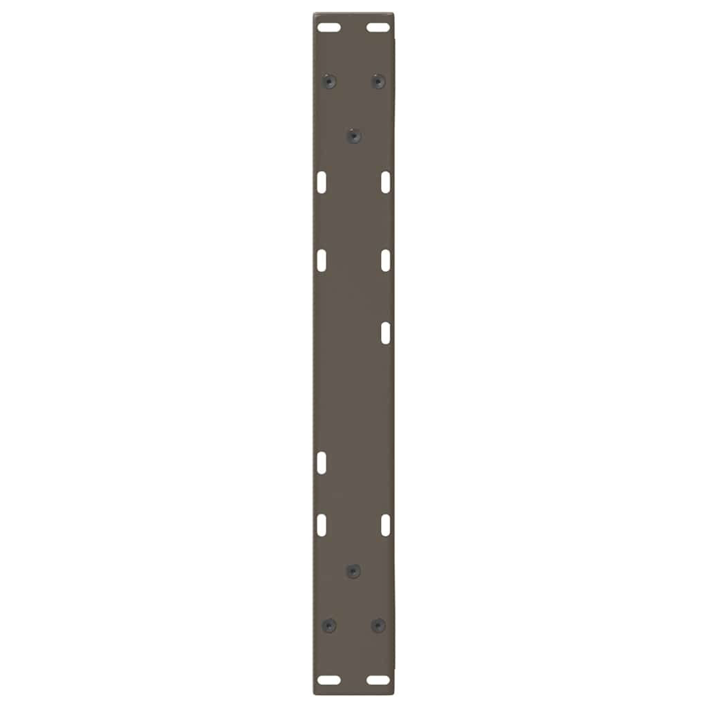 Gambe per Tavolino 2 pz Naturale 60x(42-43,3) cm in Acciaio - homemem39