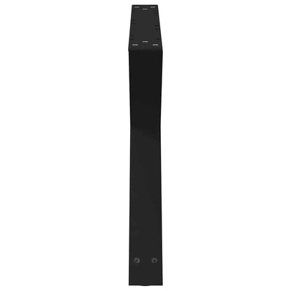Gambe per Tavolino 2 pz Nero 70x(42-43,3) cm in Acciaio - homemem39