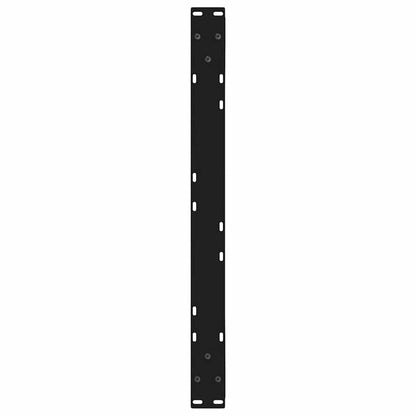 Gambe per Tavolino 2 pz Nero 70x(42-43,3) cm in Acciaio - homemem39