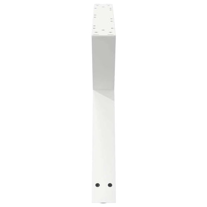 Gambe per Tavolino 2 pz Bianco 70x(42-43,3) cm in Acciaio - homemem39