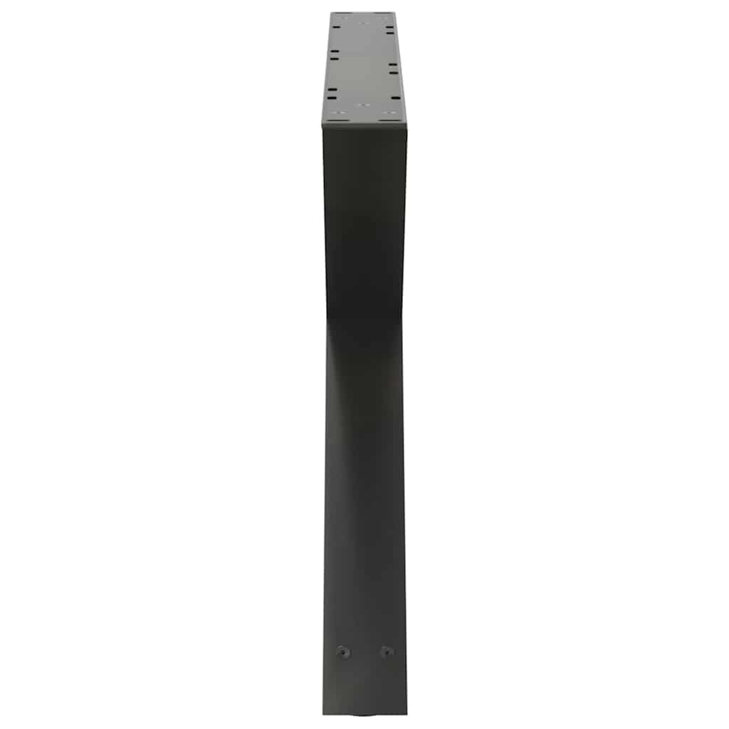 Gambe per tavolino 2 pz Antracite 70x(42-43,3) cm Acciaio