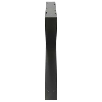 Gambe per tavolino 2 pz Antracite 70x(42-43,3) cm Acciaio