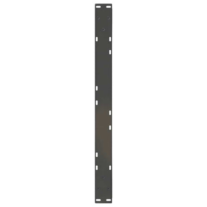 Gambe per tavolino 2 pz Antracite 70x(42-43,3) cm Acciaio