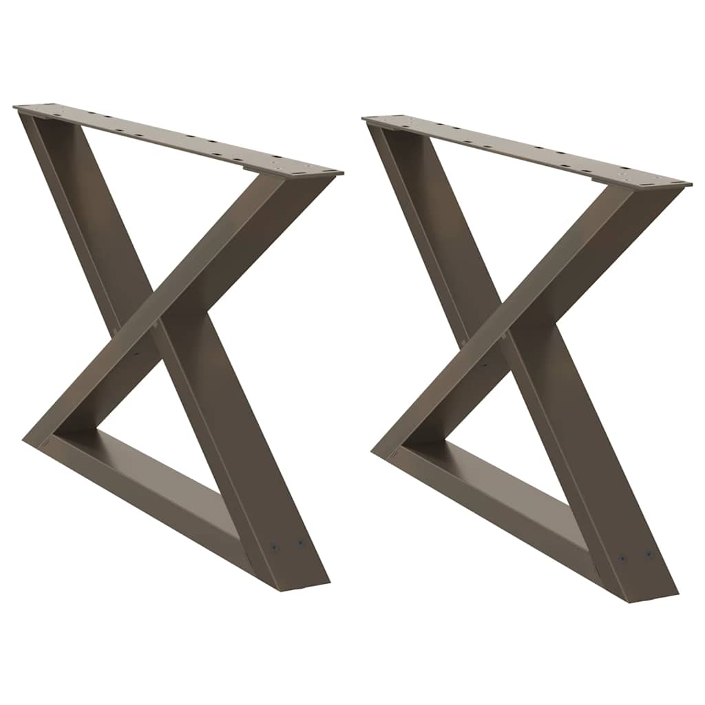 Gambe per Tavolino da Caffè 2 pz Naturale 70x(42-43,3) cm