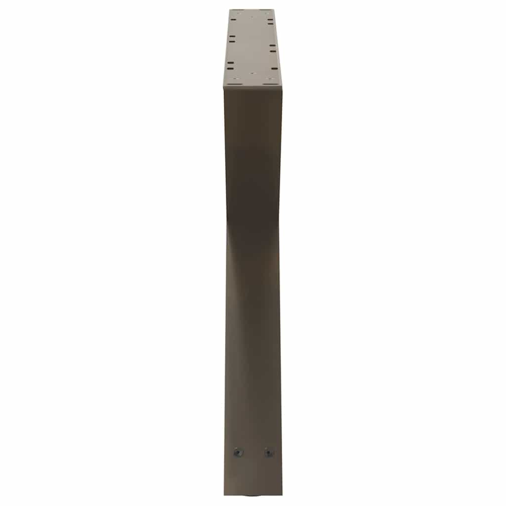 Gambe per Tavolino 2 pz Naturale 70x(42-43,3) cm in Acciaio - homemem39