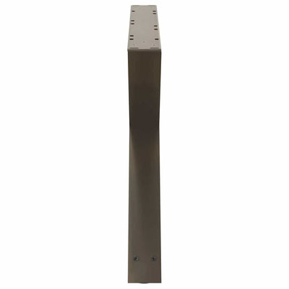 Gambe per Tavolino 2 pz Naturale 70x(42-43,3) cm in Acciaio - homemem39
