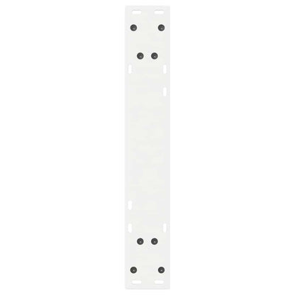 Gambe per Tavolo da Pranzo 2 pz Bianco 50x(72-73,3) cm Acciaio - homemem39