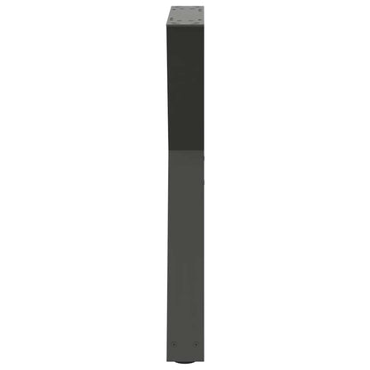 Gambe per Tavolo da Pranzo 2pz Antracite 50x(72-73,3)cm Acciaio - homemem39
