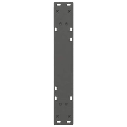 Gambe per Tavolo da Pranzo 2pz Antracite 50x(72-73,3)cm Acciaio - homemem39