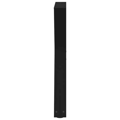Gambe per tavolo da pranzo 2 pz nere 60x(72-73,3) cm in acciaio