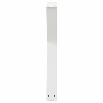 Gambe per Tavolo da Pranzo 2 pz Bianco 60x(72-73,3) cm Acciaio