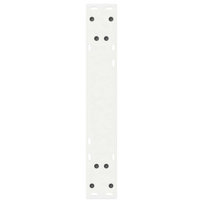 Gambe per Tavolo da Pranzo 2 pz Bianco 60x(72-73,3) cm Acciaio
